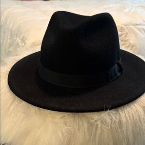 San Diego Hat Company Black Hat with Cream Trim